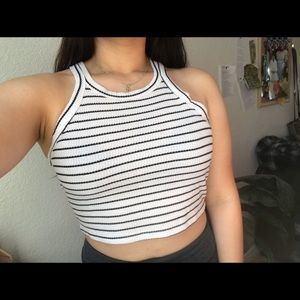 Striped crop top